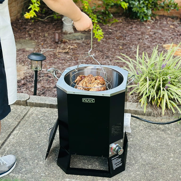 Oil Free Outdoor Turkey Fryer, Propane Deep Fryers Burner Stand
