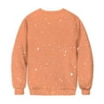thumbnail image 6 of YUGYXL Sequins Print Womens Halloween Loose Crewneck Sweatshirt Casual Long Sleeve Pullover Cute Ghost Graphic Fleece Tunic Tops Orange XXL, 6 of 9