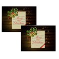 thumbnail image 1 of Oleegame 2 Pcs Napperons de Noël Rustiques Vintage Lavables, 1 of 4