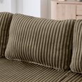 thumbnail image 5 of 132" U-Shape Modular Sectional Sofa,Modern Compressed Sectional Sofa,Corduroy Sleeper Sofa Couch for Living Room,Bedroom,Brown, 5 of 8