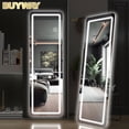 thumbnail image 3 of Venta al por mayor Luz Led Tamaño completo Cuerpo Espejo Con Luz Contemporáneo Maquillaje grande Espejo alto Vintage Stand Up Floor Mirror, 3 of 4
