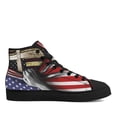 thumbnail image 2 of Christian Cross American High Top Canvas Shoes Sneakers Black Size 8.5, 2 of 7