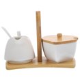thumbnail image 3 of OULII Ensemble Rond de Sucre et de Crème avec Rangement en Bambou pour Déco de Cuisine 1 Ensemble, 3 of 7