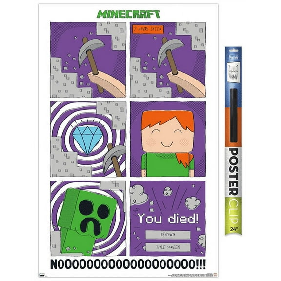 Minecraft - Simple Comic Alex Creeper Wall Poster, 22.375" x 34"