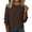 Brown, variant on Women's Ribbed Knit Sweater, Textured Crewneck Pullover, Soft Thick Knit Top for Fall and Winter, Comfortable Chunky Knit Sweater for Women, Cozy Casual Ribbed Crewneck Sweater for Daily Wear Black