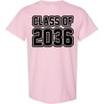 thumbnail image 3 of Inktastic Class of 2036 in Black Outlined Text T-Shirt, 3 of 5