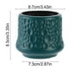 thumbnail image 3 of Jarrón decorativo de plástico esmaltado de imitación | Jarrón de arreglo de flores de naranja azul marino | Plástico duradero 8.7cm | Decoración de gabinete de TV para sala de estar | Maceta de, 3 of 6