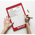 thumbnail image 4 of Inkdotpot To Do List Notepad 6 X 9 Paper Stationery, Busy AF To Do List Spiral Notepad Daily Checklist- Motivational Organizer Planner List Pad- Notepad Tear Off (50 Sheets), 4 of 5