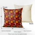 thumbnail image 5 of DecorX Fall Pillow Covers 18x18 Inch Set of 4 Maple Leaf Autumn Decorations Pillow Covers Holiday Rustic Linen Pillow Case for Sofa Couch Farmhouse Thanksgiving Fall Decorations Throw Pillow Covers, 5 of 9