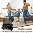 thumbnail image 2 of ST-CARE Rechargeable Vintage Portable CD Player with Bluetooth for Home, Black, 2 of 7