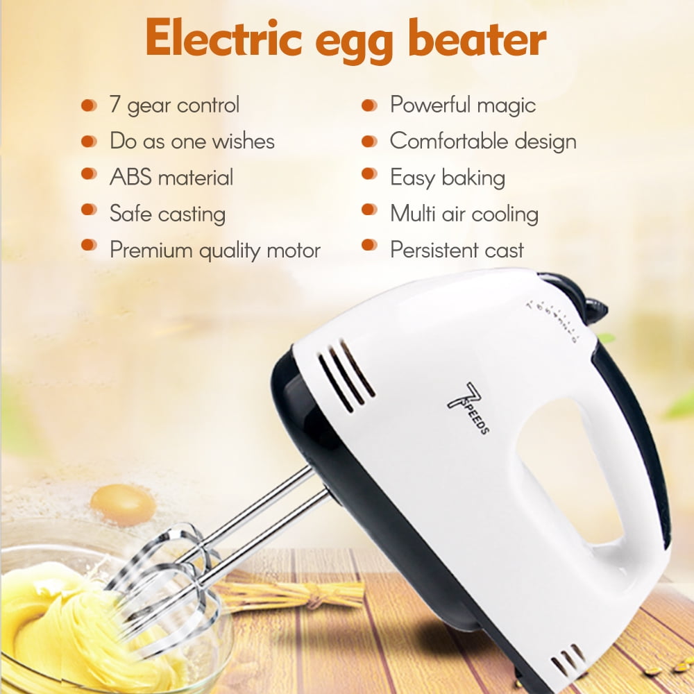 7 Gear Electric Egg Beater Automatischer Handmixer Mixer Kunststoffe D7M1 