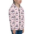 thumbnail image 5 of Pofeuu Cute Cupcake Print Teenage Zipper Hoodie Sweatshirts Hooded Casual Jackets With Pocket For Boys Girls-Small, 5 of 6