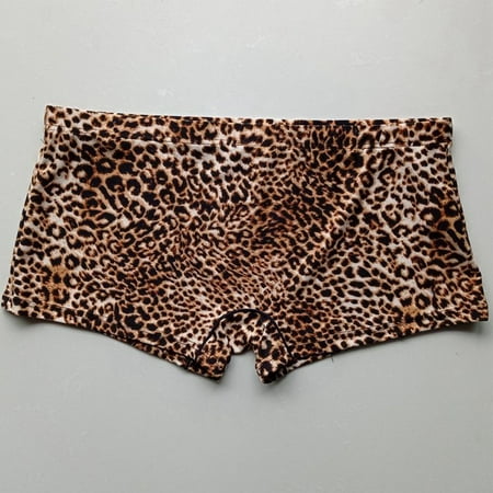 

Men Sexy Soft Leopard Print Boxer Briefs Underpants Shorts Trunks Underwear