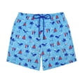 thumbnail image 5 of LRD Men's Swim Trunks with Compression Liner 7 Inch Inseam Life's a Beach / Blue M, 5 of 5