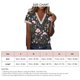 thumbnail image 4 of Camiseta con estampado de encaje y costuras con cuello en V, manga corta, Tops elegantes de moda para el verano, 4 of 4