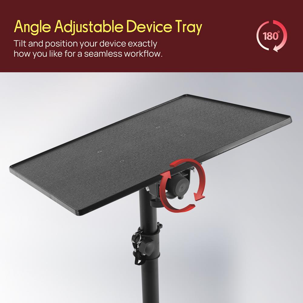 Pyle Pro DJ Laptop Stand, Projector Stand, Adjustable Laptop Stand