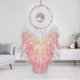 thumbnail image 1 of Árbol de la vida atrapasueños decoración de pared de plumas rosadas con piedra de cristal natural curativo perfecto hecho a mano decoración del hogar y decoración del dormitorio Feliz Sencillez, 1 of 5