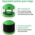 thumbnail image 4 of DYstyle 7/10Gallon Transparent Visible Plant Grow Bag,DIY Planting Potato Grow Bag with Handle,Breathable Non-woven Fabric Vegetables Planting Pot Container, 4 of 7