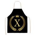 thumbnail image 1 of Delantal de cocina de lino - Delantal de cocina sin mangas de lino de algodón con estampado de letras Wmkox8yii FHAKJF1465, 1 of 1