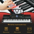 Gymax 61Key Electronic Keyboard Piano Set w/Lighted Key LCD Screen