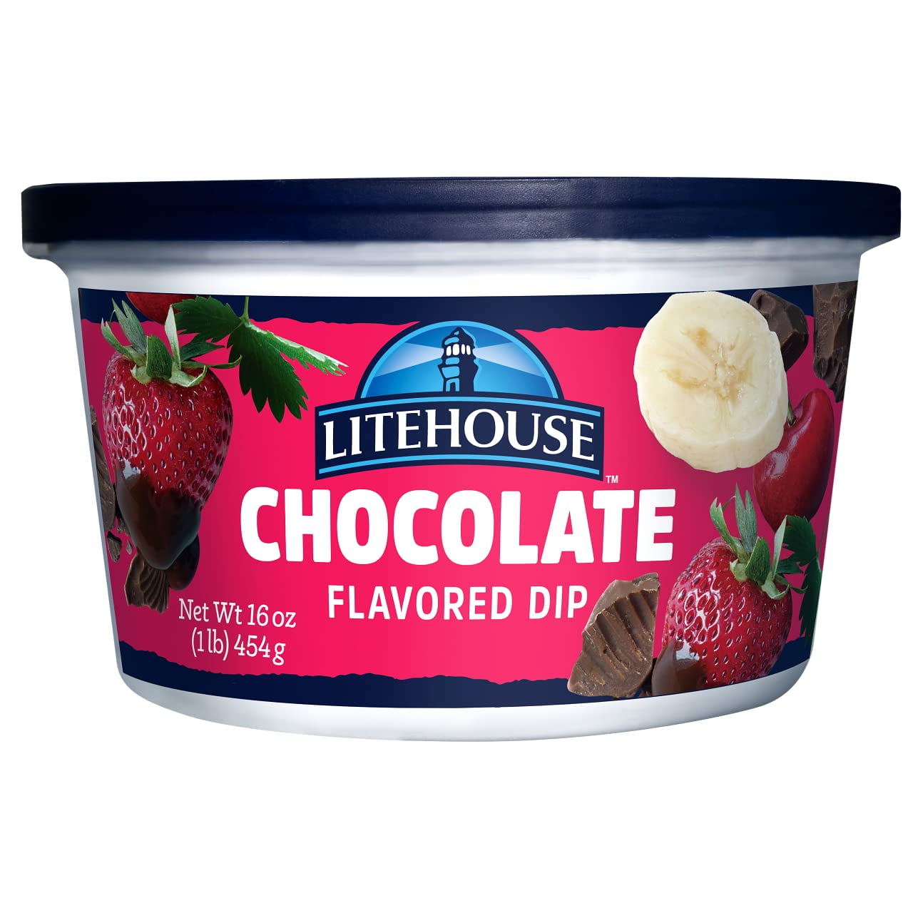 Litehouse Chocolate Flavored Dip - Dipping Chocolate for Strawberries Fruit Nuts and Pretzels Gluten-Free Vegetarian Sweet & Creamy Spread - 16 oz