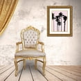 thumbnail image 3 of Jensen, Mia 19x24 Gold Ornate Wood Framed with Double Matting Museum Art Print Titled - Tall Palms Black on Pink I, 3 of 4