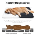 thumbnail image 3 of Extra Large Soft Dog and Cat Bed with Non-Slip Bottom, 48 in x 30 in Washable Rectangular Mat, Dark Gray, 3 of 7