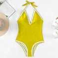 thumbnail image 2 of Nuevo traje de baño de color sólido para mujer Trajes de baño de moda OAVQHLG3B Store  lin121212, 2 of 3
