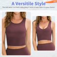 thumbnail image 2 of Top Corto Deportivo Reversible en Marrón U/D con Diseño Acanalado, Talla M, 2 of 6