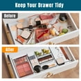thumbnail image 2 of Stelive 25-Piece Clear Plastic Drawer Organisers Set, 4-Size Versatile Bathroom and Vanity Organiser Trays, Non-Slip Storage Containers & Bins, 2 of 12