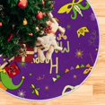 thumbnail image 5 of Coolnut Mardi Gras Christmas Tree Skirt Tree Skirt for Holiday Party Home Christmas Day Ornaments48", 5 of 6