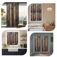 thumbnail image 7 of Black Brown Board Window Privacy Film, Vintage Chic Shabby Wooden Grain Static Cling UV Sun Blocking Heat Control Window Tint Day and Night, Non-Adhesive One Way Windows Privacy Cover 35.4''x78.7'', 7 of 7