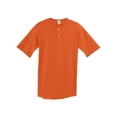 thumbnail image 2 of Augusta 581A Youth Two-Button Baseball Jersey - Orange- Small, 2 of 4