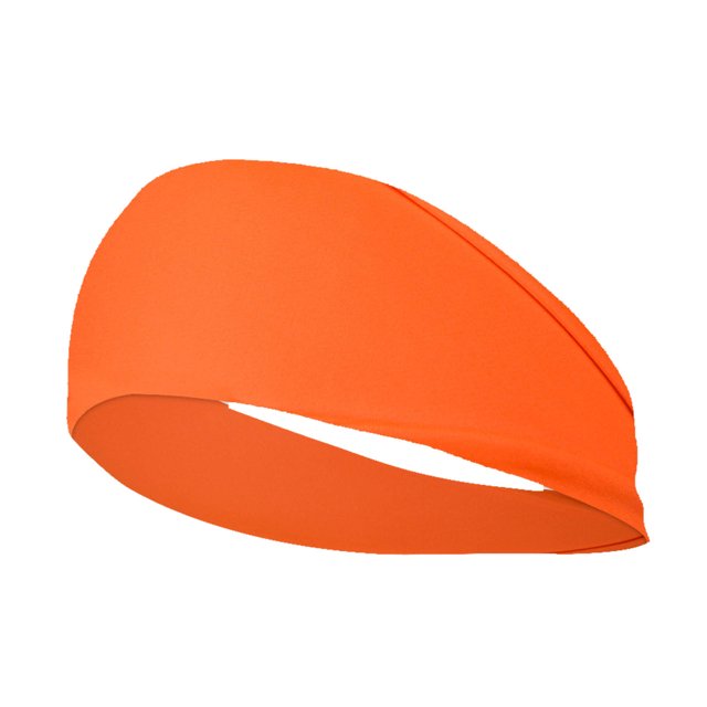 XASZHN Yoga Elastic Headbands for Women Workout Running Non Slip Orange_005 One Size