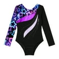 thumbnail image 3 of Alvivi Kids Girls Sequins Long Sleeve Leotard for Gymnastics Tumbling Dance Performance Competition Starry Sky Black 14, 3 of 5