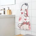 thumbnail image 5 of Cute Bears and Hearts Cotton Face Towels Absorbent Hand Towel Soft Bathroom Towel for Kitchen Hotel Decoration, 5 of 7