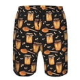 thumbnail image 3 of Balery Bee and Honey Traje de Baño Estilo Hawaiano para Hombre, Shorts de Secado Rápido con Bolsillos-Large, 3 of 6