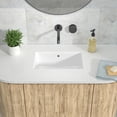 thumbnail image 3 of Kichae Undermount Bathroom Sink 21 inch Ceramic Bathroom Sink, 3 of 6
