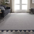 thumbnail image 6 of Nourison Otto Solid Navy 8' x 10'6" Area Rug, (8x11), 6 of 8