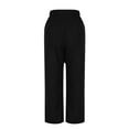 thumbnail image 7 of Womens Corduroy Pants Elastic Waist Wide Leg Pants Straight-Leg Pants Business Casual Trousers Pants for Women, 7 of 7