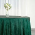 thumbnail image 2 of Efavormart 132" Wholesale Premium Table Cover Sparkly SEQUIN Round Tablecloth For Wedding Banquet Party Home Decor - Hunter Emerald Green, 2 of 11