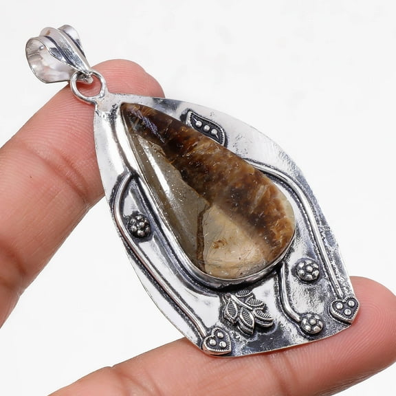 Septarian Loose Gemstone Handmade Fashion Ethnic Pendant Jewelry 2.70" SA 291