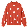 thumbnail image 7 of Womens Polka Dot Sweatshirts Neck Long Sleeve Pullover Tops Oversized Drop Shoulder Loose Fit Soft Cute Graphic Print Y2K Casual Fall Fashion Outfits, 7 of 7