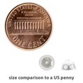 thumbnail image 3 of Universal EZback Earring Backs Soft Clear Silicone and 10k White Gold Small 2 Pairs, 3 of 7
