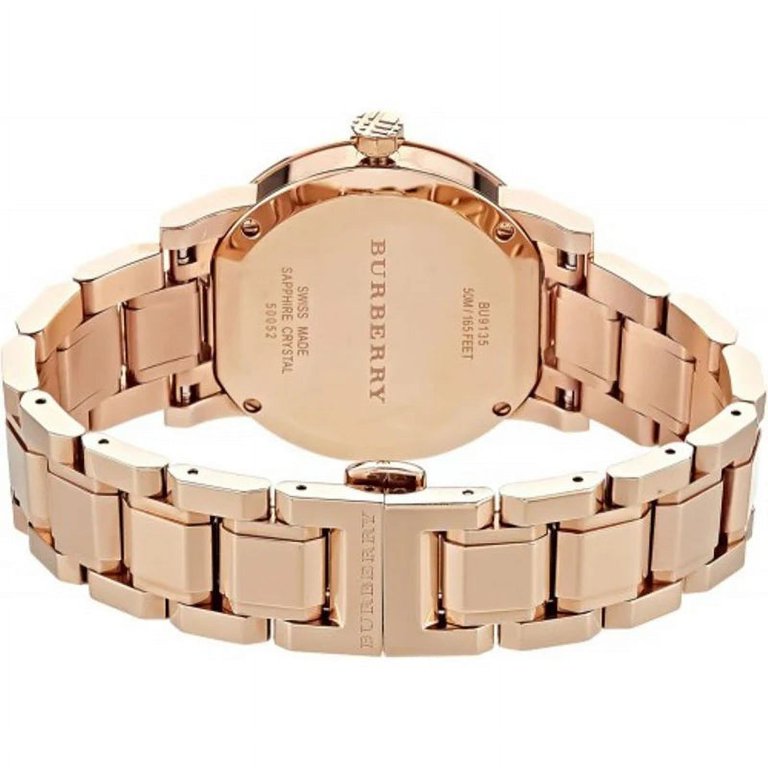 Burberry The City Ladies Rose Gold Tone Watch BU9126