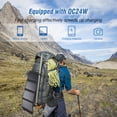 thumbnail image 4 of yeacher Portable 28W Solar Charging Bag with High-Efficiency Monocrystalline Panels, IP54 Waterproof Design, Dual USB Outputs, and Fast Charging Compatibility for Outdoor Adventures, 4 of 6