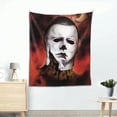 thumbnail image 4 of Michael Myers Horror Tapestry Decor Luxury Wall Hanging Tapestries For Bedroom Living Room Dormitory Mural Blanket 60x51in, 4 of 7