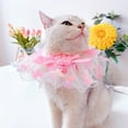 thumbnail image 4 of Lace Edge Pet Collar - Good Ductility - Fashion Cute Flower Bibs - Dog Cat Collar - for Outside, 4 of 8