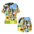 thumbnail image 5 of Lsque Bluey Women's Short-Sleeved Pajama Set - 2 Piece Soft and Lightweight Sleepwear Set-4X-Large, 5 of 9