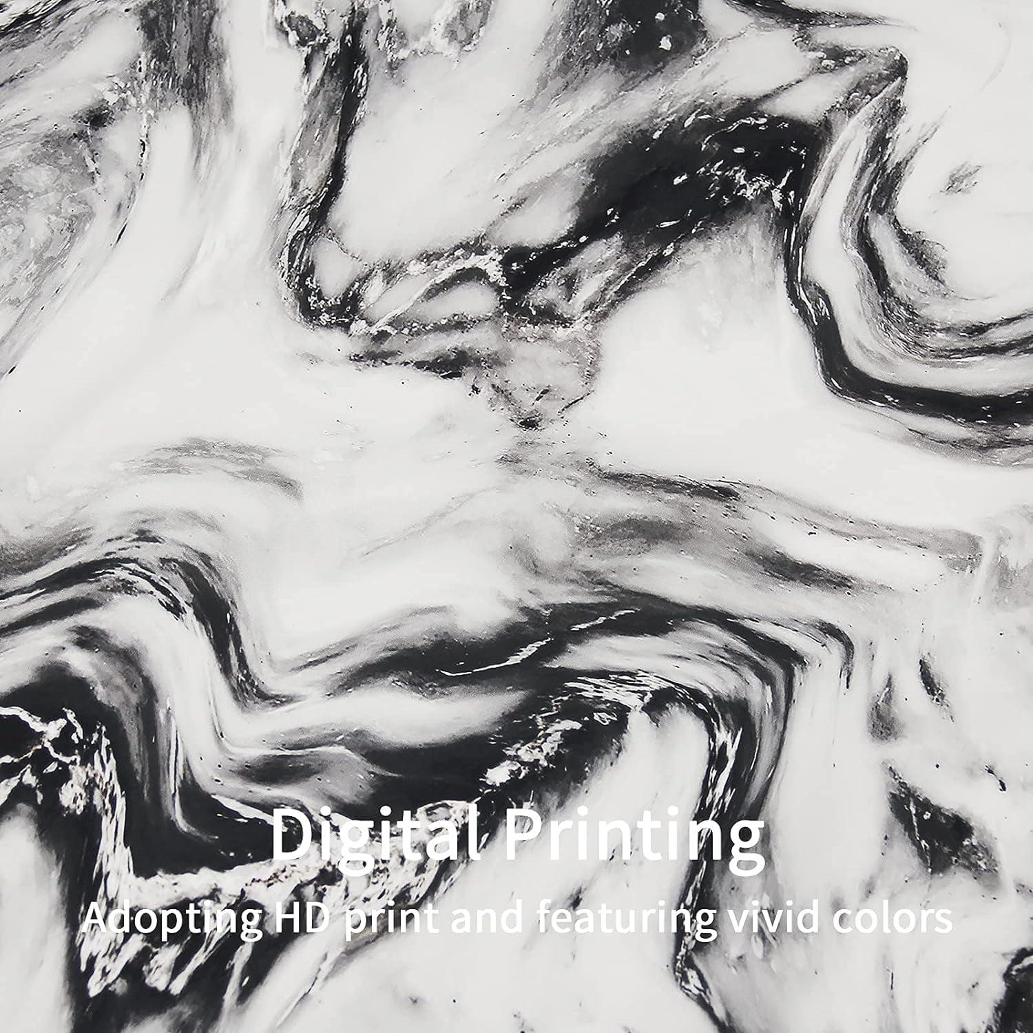 Black White Marble Shower Curtain Set, Abstract Modern Shower Curtain for Bathroom Decor, Luxury Standard Shower Curtain for Bathtub, Waterproof Washable Fabric Shower Curtain, 72 x 72